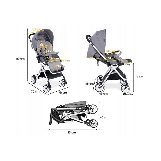 Športovný kočík LIONELO Lea