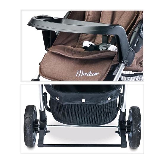 Športový kočík CARETERO Monaco black 2017 Čierna