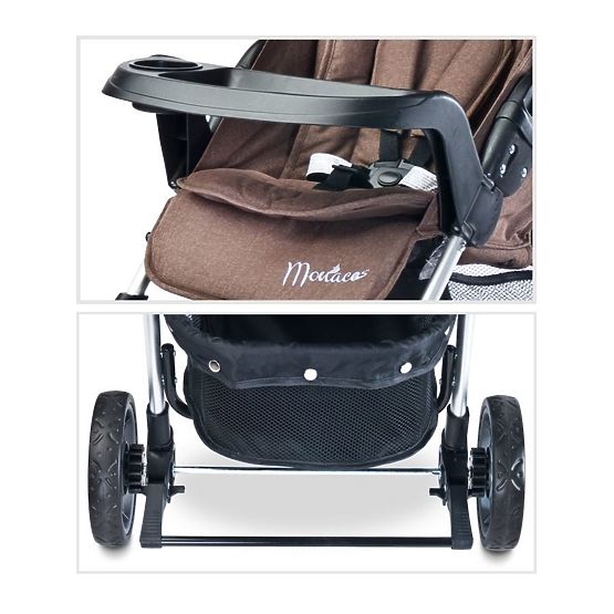 Športový kočík CARETERO Monaco brown 2017 Hnedá