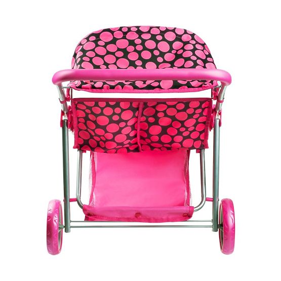 Športový kočík pre 2 bábiky PlayTo Klaudie ružový