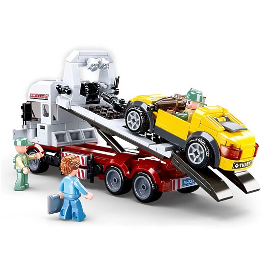 Stavebnica Sluban Town M38-B0879 - Odťahovka so sklopnou korbou