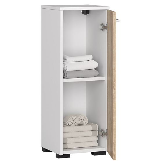 STOJACA SKRINKA KÚPEĽŇA FIN S30 1D BIELA / SONOMA