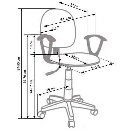 Stolička Darian sivá
