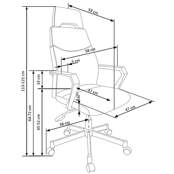 Študentská stolička OLAF