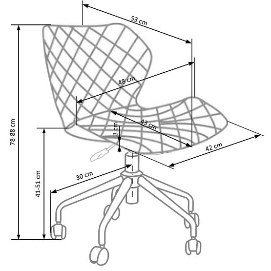 Študentská stolička Matrix - zelená