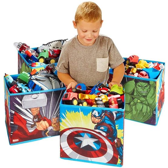 Štyri úložné boxy - Avengers