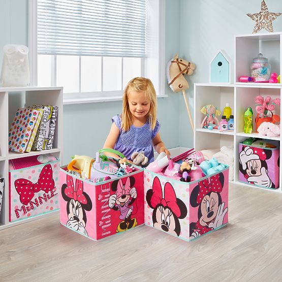 Štyri úložné boxy - Minnie Mouse