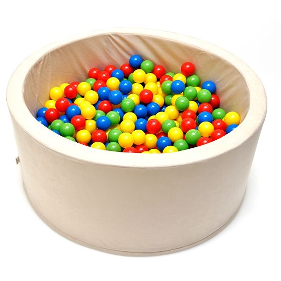 Suchý bazén s loptičkami béžový