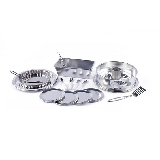 Súprava na pečenie s nerezovými formičkami