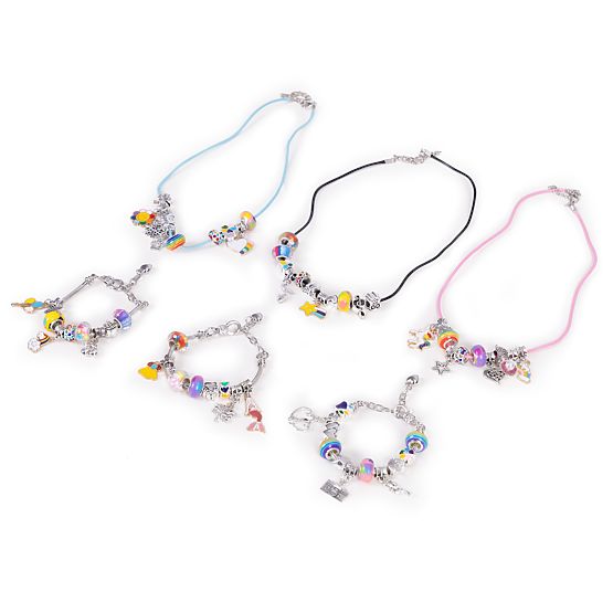 Súprava na výrobu náramkov, náhrdelníkov, príveskov, korálikov 66 prvkov + organizér a taška