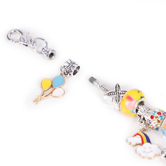 Súprava na výrobu náramkov, náhrdelníkov, príveskov, korálikov 66 prvkov + organizér a taška