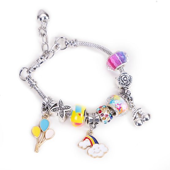 Súprava na výrobu náramkov, náhrdelníkov, príveskov, korálikov 66 prvkov + organizér a taška