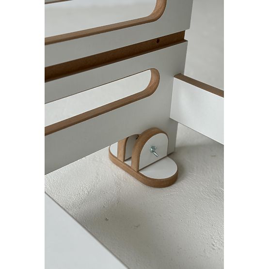 Učiaca veža pre dvojčatá DOUBLE M - biela