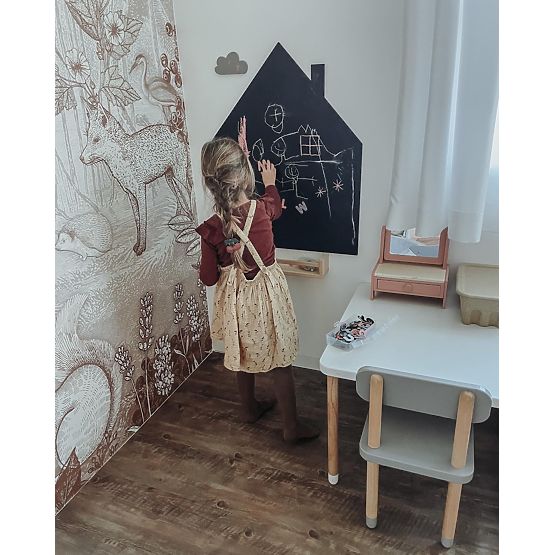 Tabuľa domček s komínom 80cm