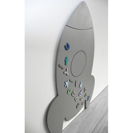 Tabuľa raketa- šedá