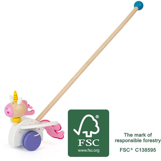 Tahací zvieratko na tyči - jednorožec Luna