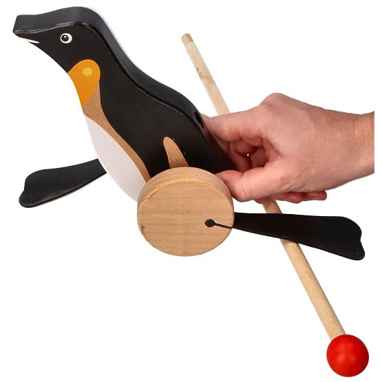 Ťahacie zvieratko na tyči - Tučniak