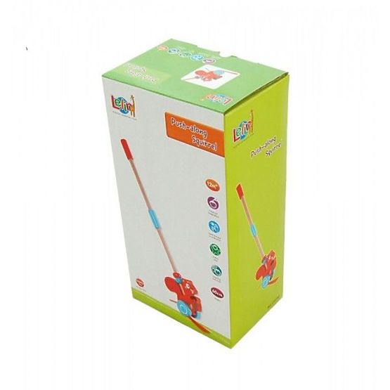 Tahací zvieratko na tyči - veverička