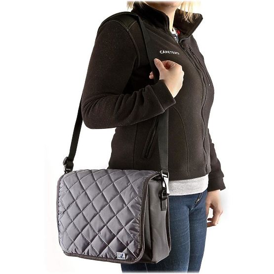 Taška na kočík CARETERO Carry-on graphite Sivá