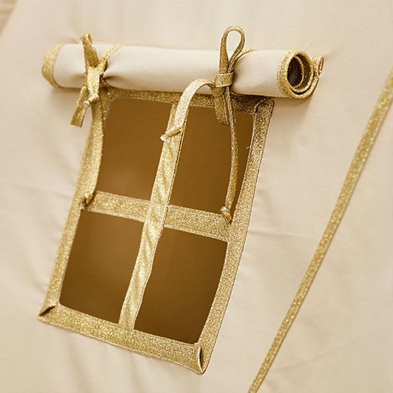 Teepee s podložkou - Gold Ecru