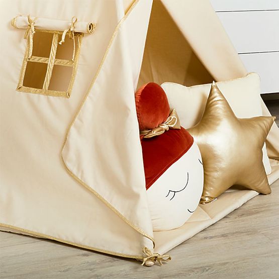 Teepee s podložkou - Gold Ecru