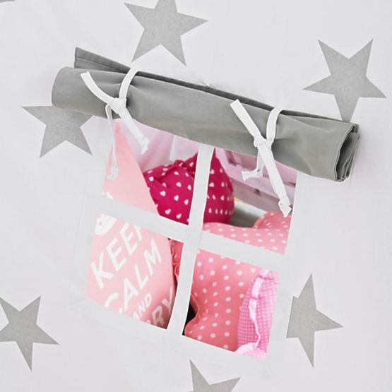 Teepee - šedé s hviezdičkami