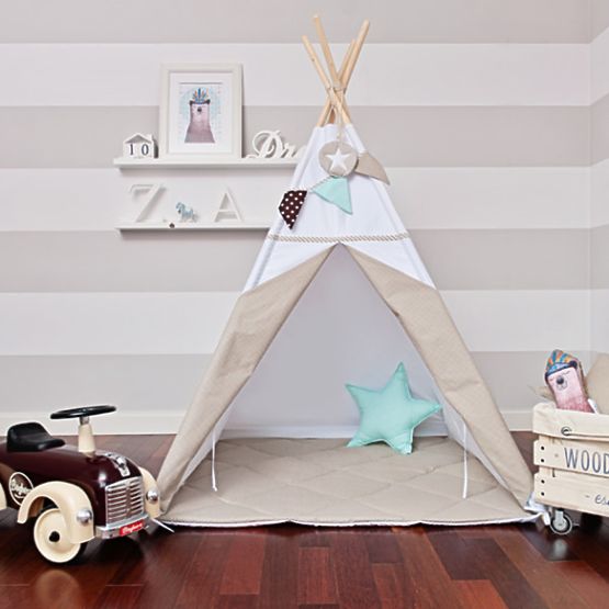 Teepee - snehové vločky