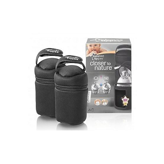 Termoobal Tommee Tippee 2 ks Čierna