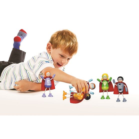 Tidlo Drevené postavičky Superhrdinovia