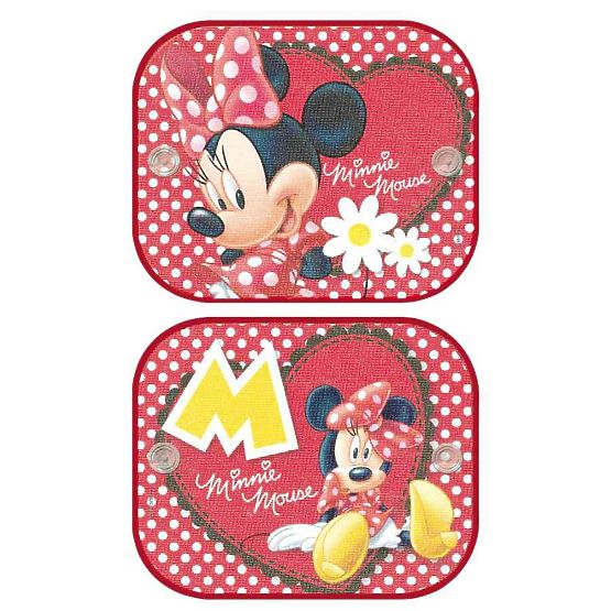 Tienidlá do auta 2 ks v balení Disney Minnie Mouse Červená