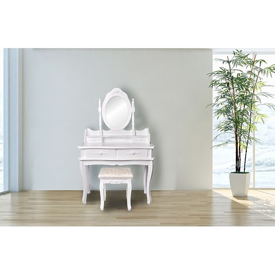 Toaletný stolík s taburetom Lena