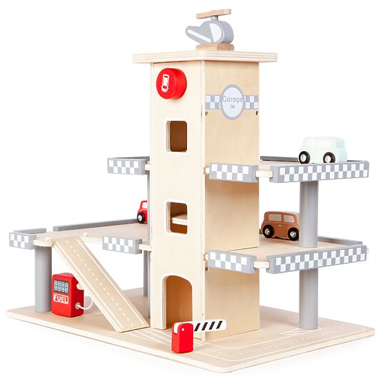 Trojposchodová garáž Alex s výťahom, autíčkami a vrtuľníkom