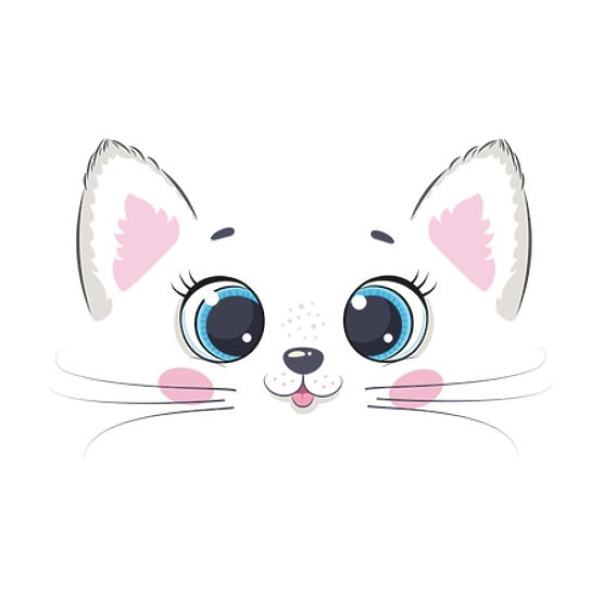 Truhlica na hračky Daria biela s potlačou Pink Cat