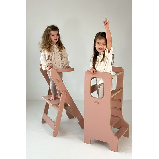 Učebná veža SLIM M - ružová