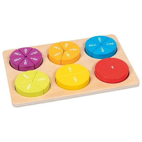 Učenie zlomkov Goki Puzzle pre učenie počítania
