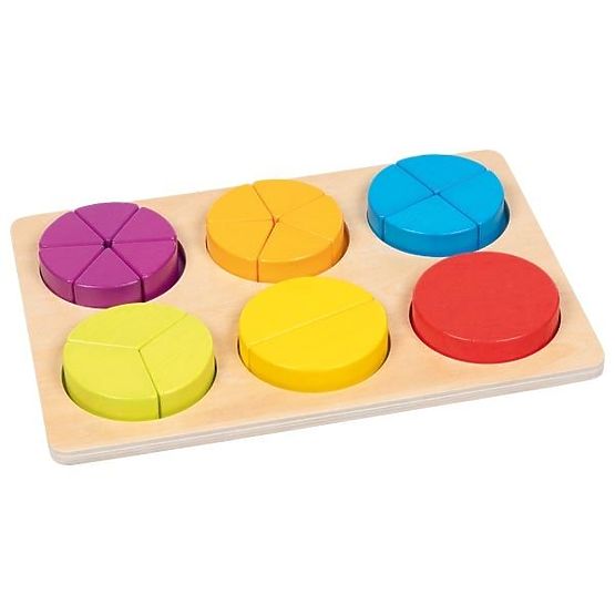 Učenie zlomkov Goki Puzzle pre učenie počítania