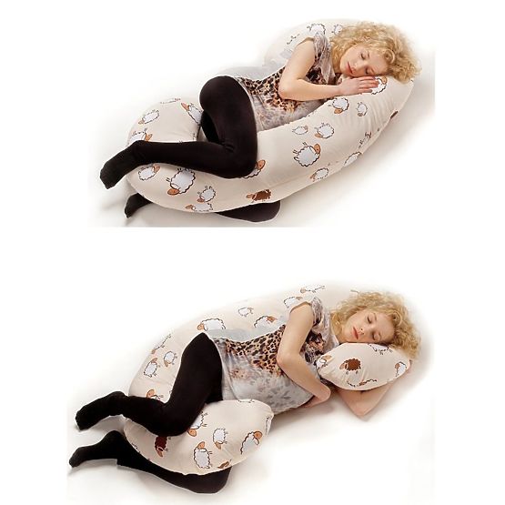 Univerzálny dojčiaci vankúš v tvare C New Baby Noty biely Biela