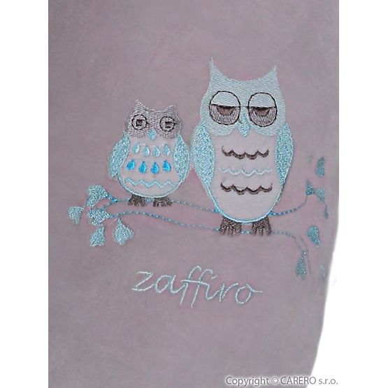 Univerzálny semiškový dojčiaci vankúš Womar sovička sivý Sivá