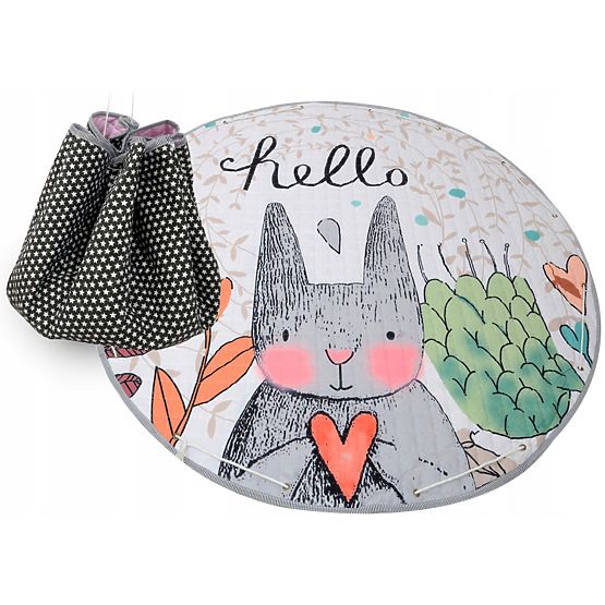 Vak na hračky a podložka v jednom Zajac