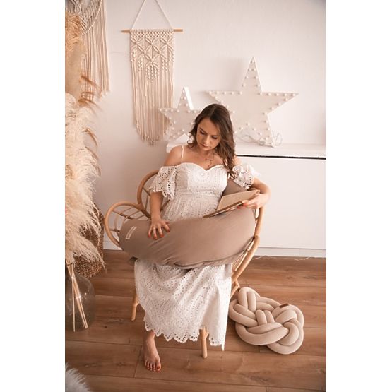 Vankúš MOON MUSLIN 260 cm - hnedý