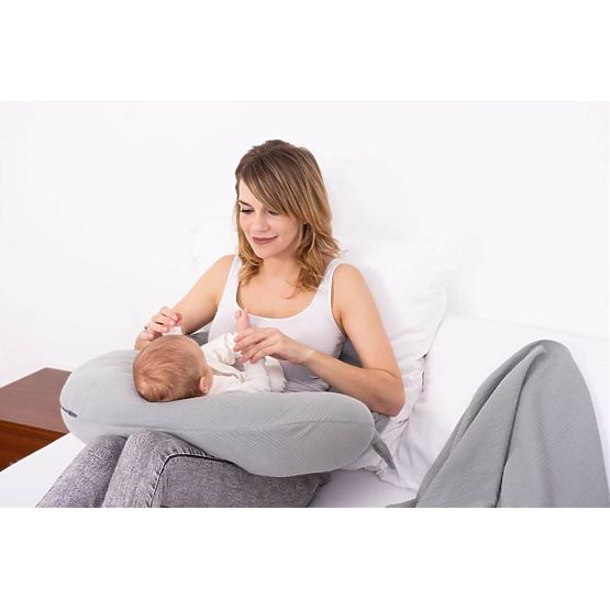 Vankúš MOON MUSLIN 260cm - sivý