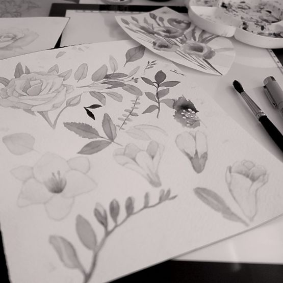 Vankúš s ušami Nočná kvetmi