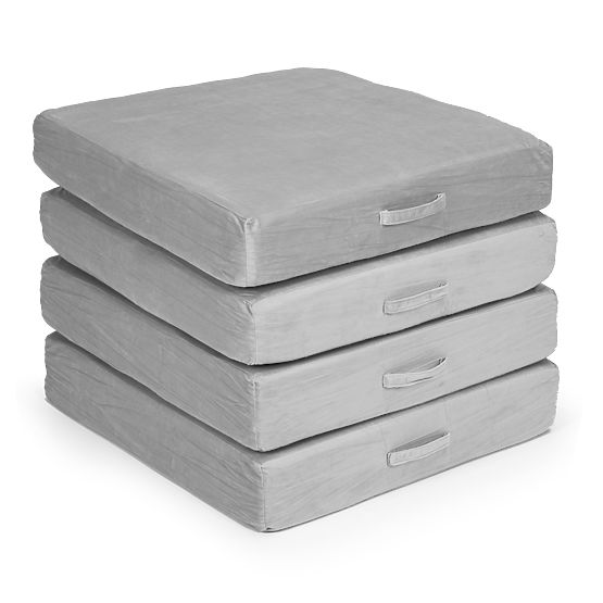 Veľká modulárna skladacia pohovka pre deti DIY 8 mäkkých vankúšov - sivá ECOTOYS