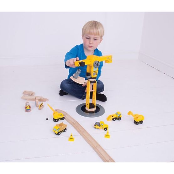 Veľká stavebná sada so žeriavom