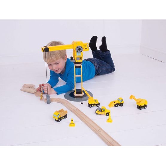 Veľká stavebná sada so žeriavom