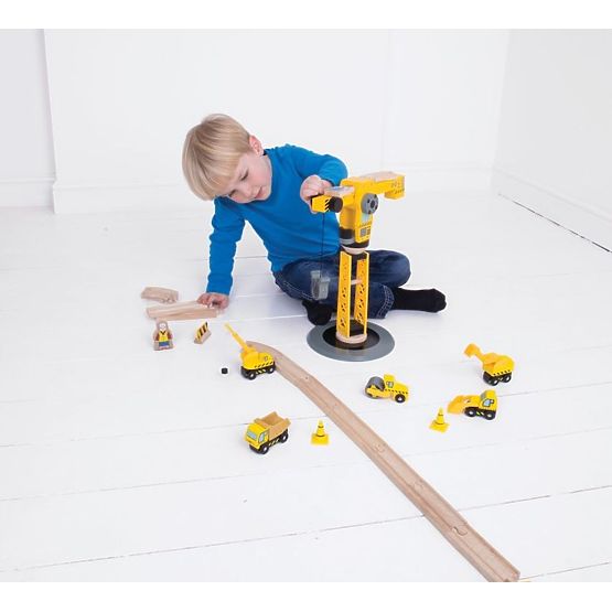 Veľká stavebná sada so žeriavom