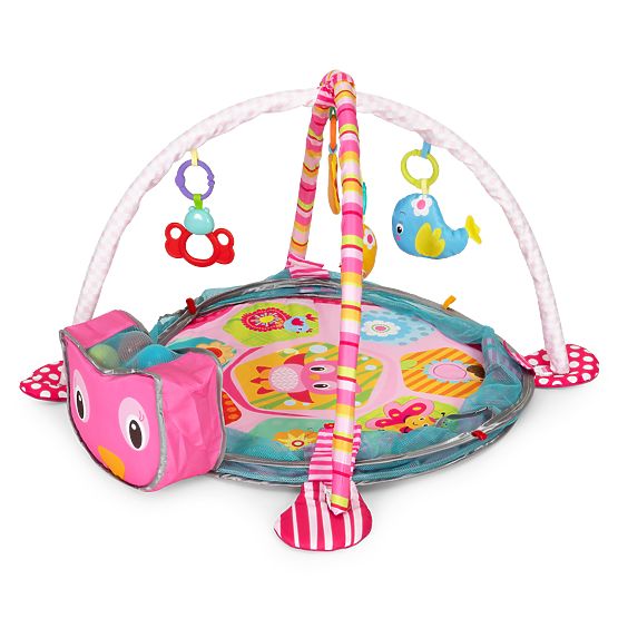 Veľká vzdelávacia podložka 3v1 ohrádka 30 loptičiek 0+ ECOTOYS