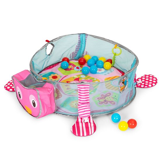 Veľká vzdelávacia podložka 3v1 ohrádka 30 loptičiek 0+ ECOTOYS