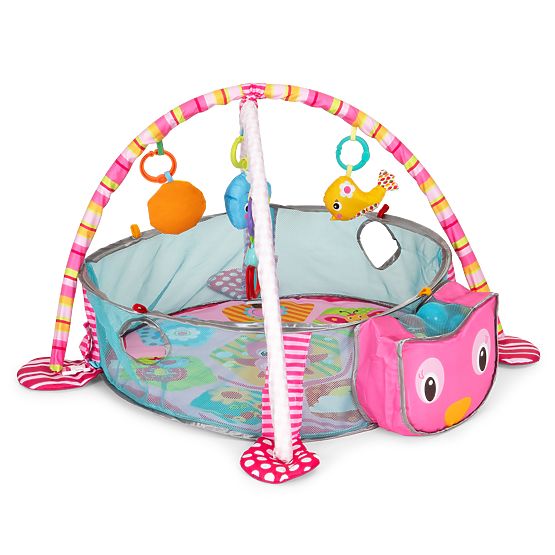 Veľká vzdelávacia podložka 3v1 ohrádka 30 loptičiek 0+ ECOTOYS