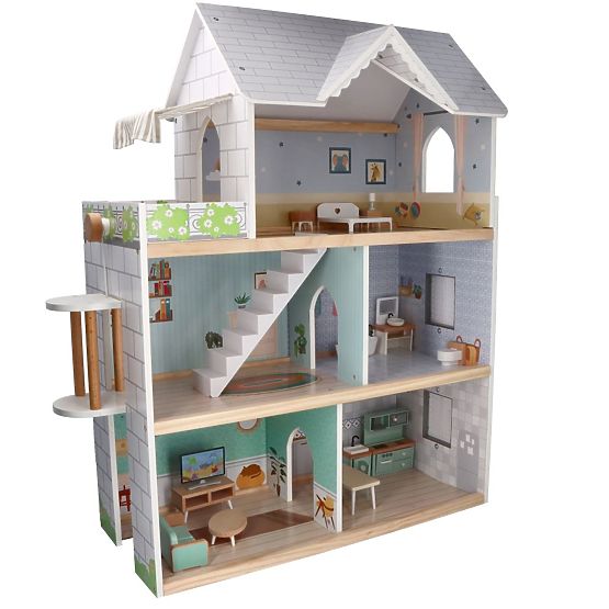 Veľký drevený domček pre bábiky
